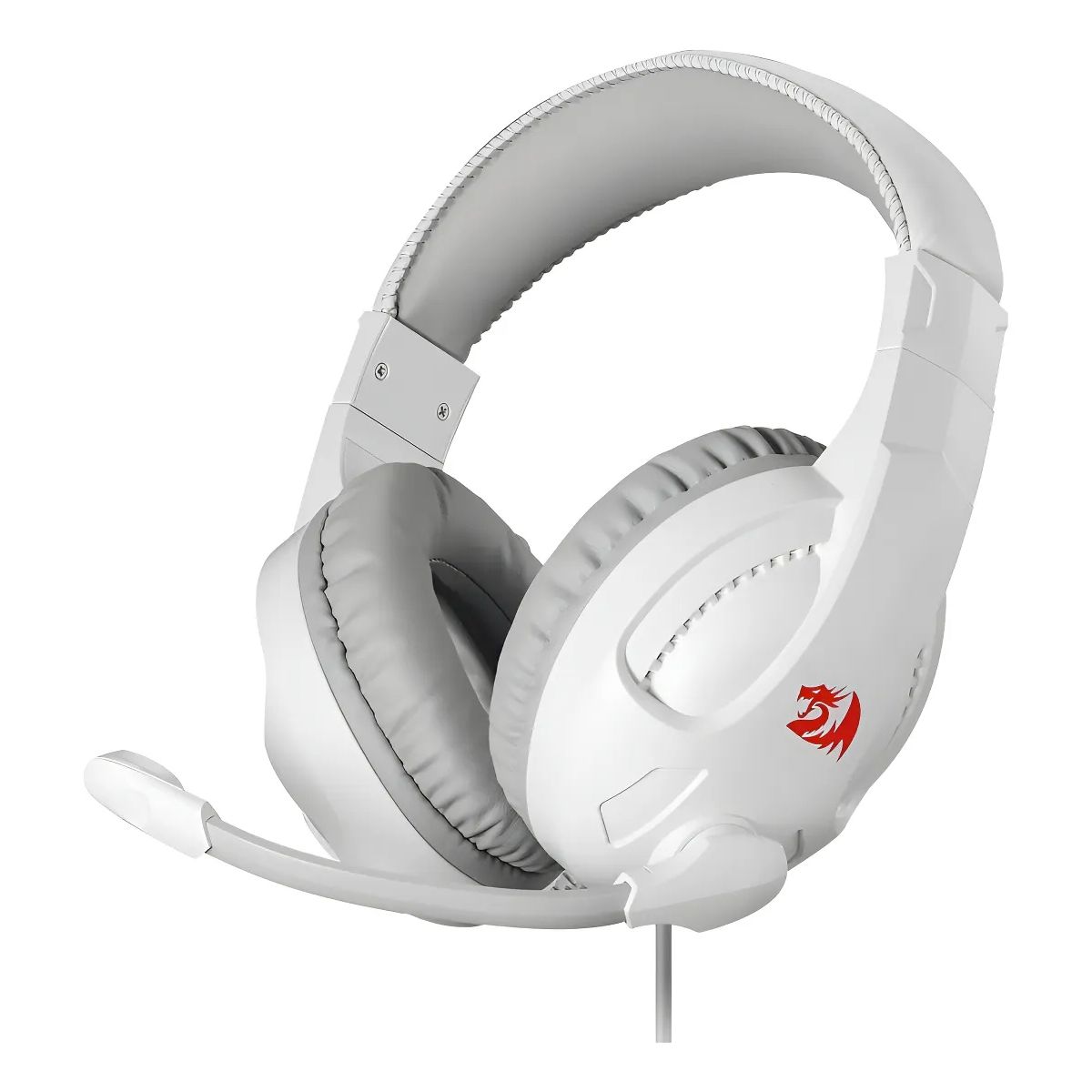 REDDRAGON - Audífonos Gamer Redragon Cronus H211W RGB con Micrófono – Blanco, Conexión 3.5 mm + USB
