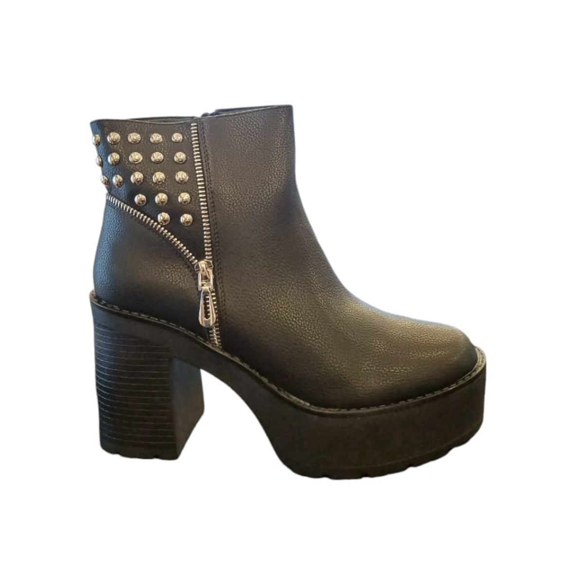 HERIEL - Botín Negro Plataforma Mujer