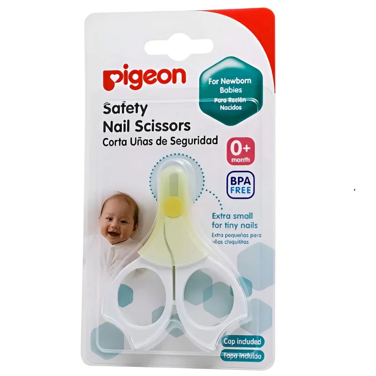 PIGEON - Tijera Corta Uñas De Seguridad Para Bebé Pigeon Extra Mini