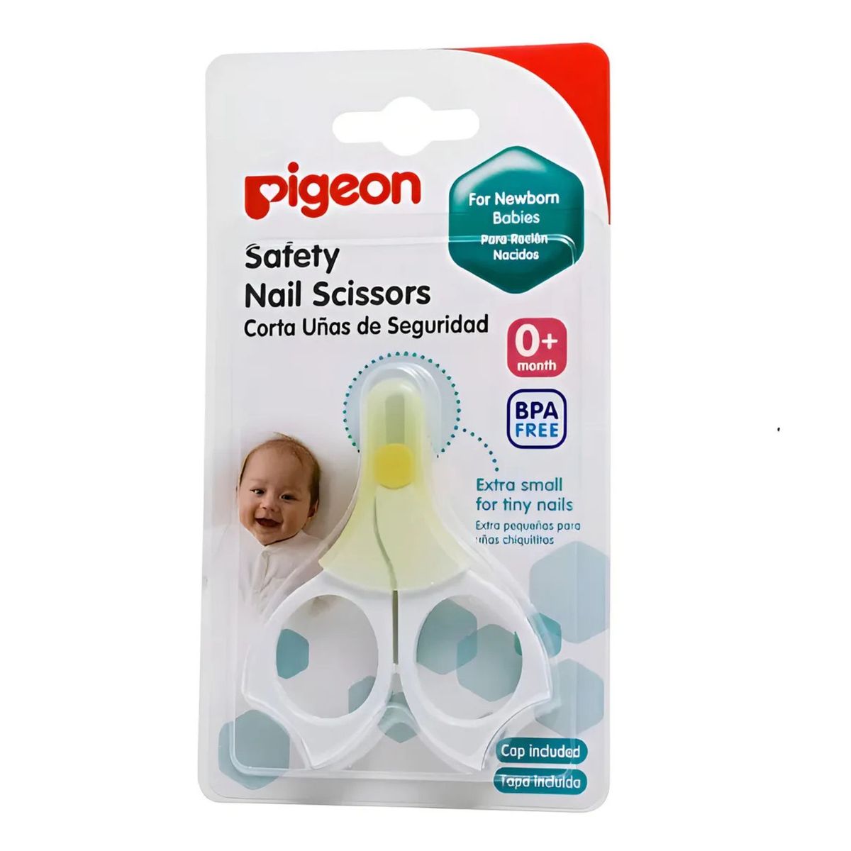 PIGEON - Tijera Corta Uñas De Seguridad Para Bebé Pigeon Extra Mini