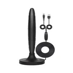 TECNOLAB - ANTENA DE TV DIGITAL 25dB -Cable 3 mts CON AMPLIFICADOR