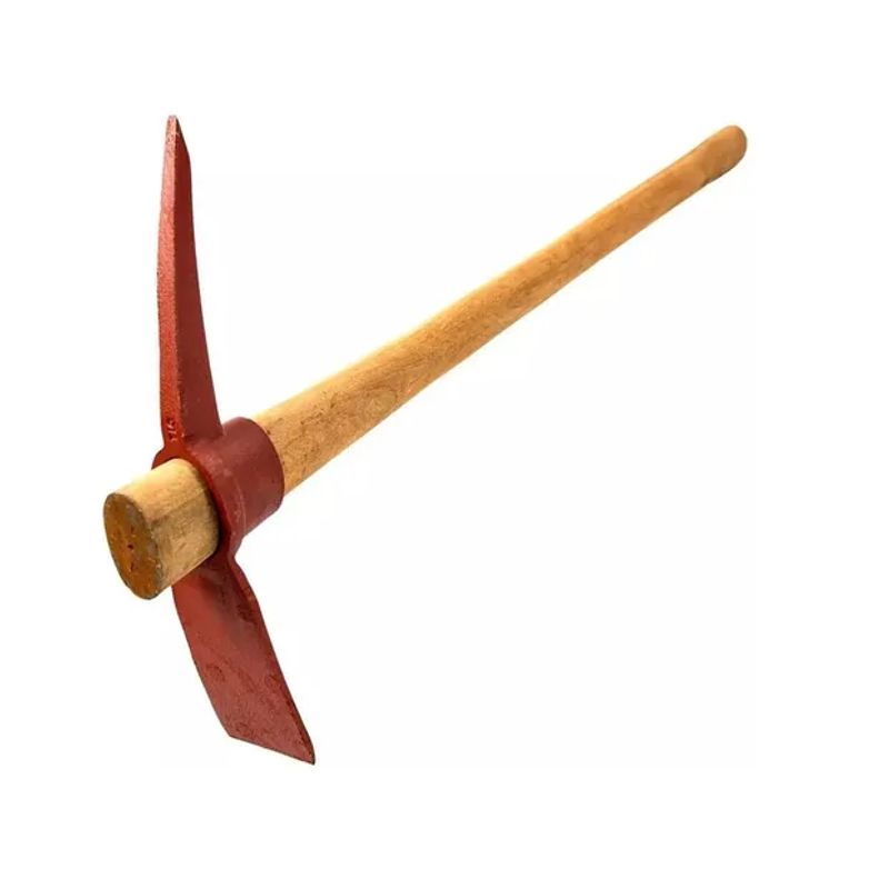 GENERICO - Picota Punta Y Pala Angosta Con Mango De Madera 90cm