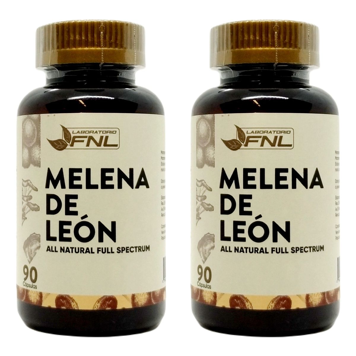 FNL - Melena De León Full Spectrum Pack 2 Frascos 90 Caps Fnl