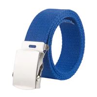 Cinturón Militar De Lona Y Nailon Hebilla Metalizada.-