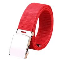 Cinturón Militar De Lona Y Nailon Hebilla Metalizada.-