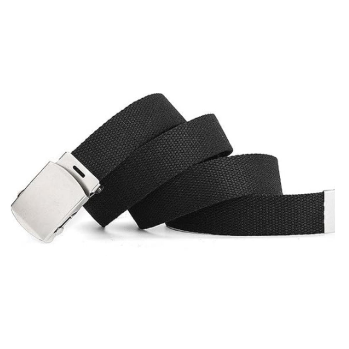 EKOL TACTICA MILITAR - Cinturón Militar De Lona Y Nailon Hebilla Metalizada.-