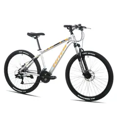 TOTEM - BICICLETA MTB ARO 26 MODELO T100 COLOR PLATEADO