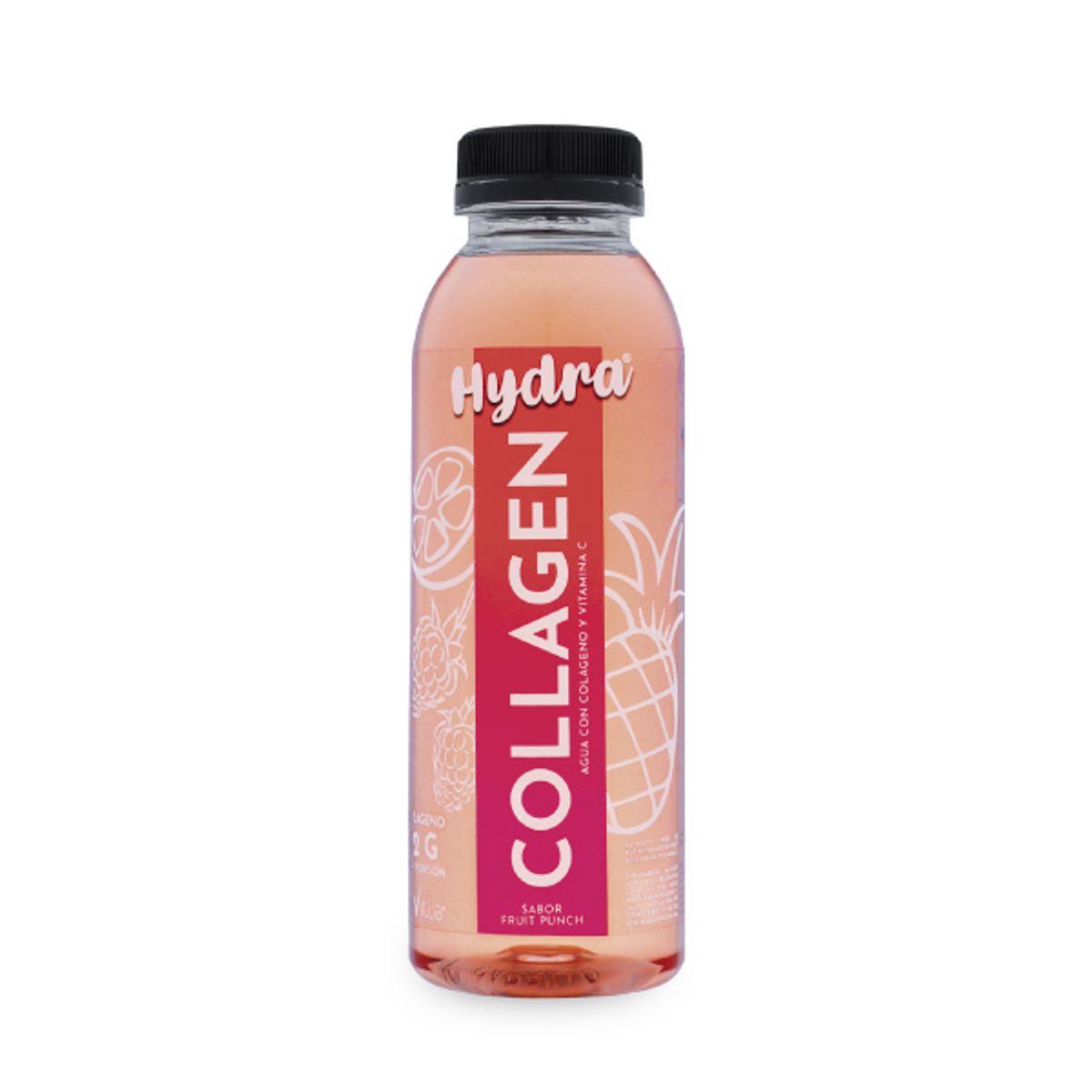 REVITTA WELLNESS - Pack 6 Aguas Hydra Collagen + Colágeno 380cc sabor Fruit punch