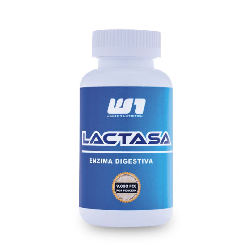 WINKLER NUTRITION - Lactasa - Intolerantes a la lactosa 9000 FCC 60 cápsulas