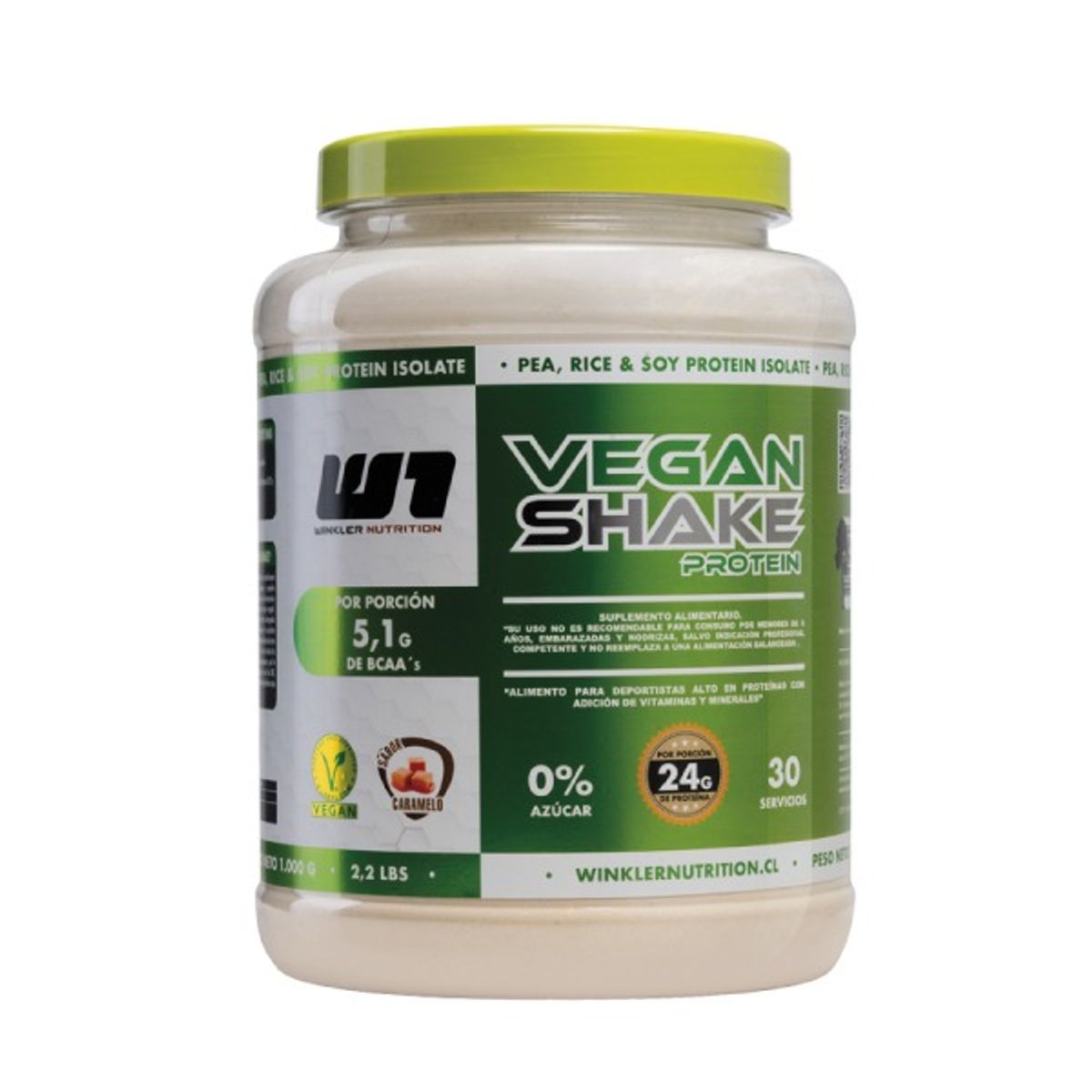 WINKLER NUTRITION - Proteina Vegana Vegan Shake 1 kg sabor Vainilla