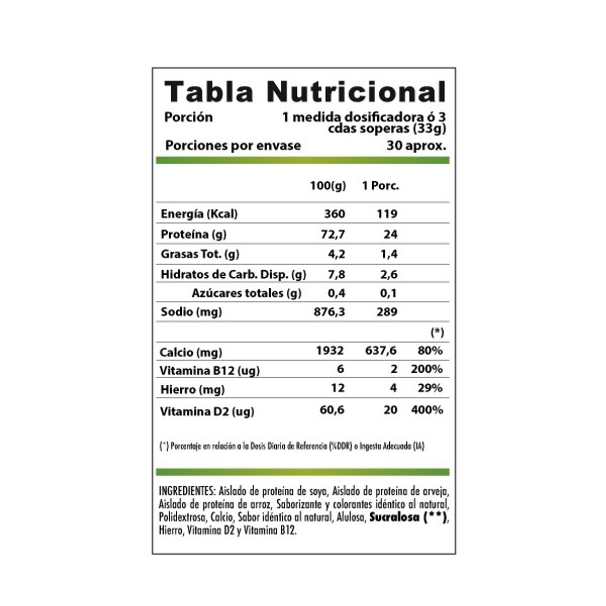 WINKLER NUTRITION - Proteina Vegana Vegan Shake 1 kg sabor Vainilla