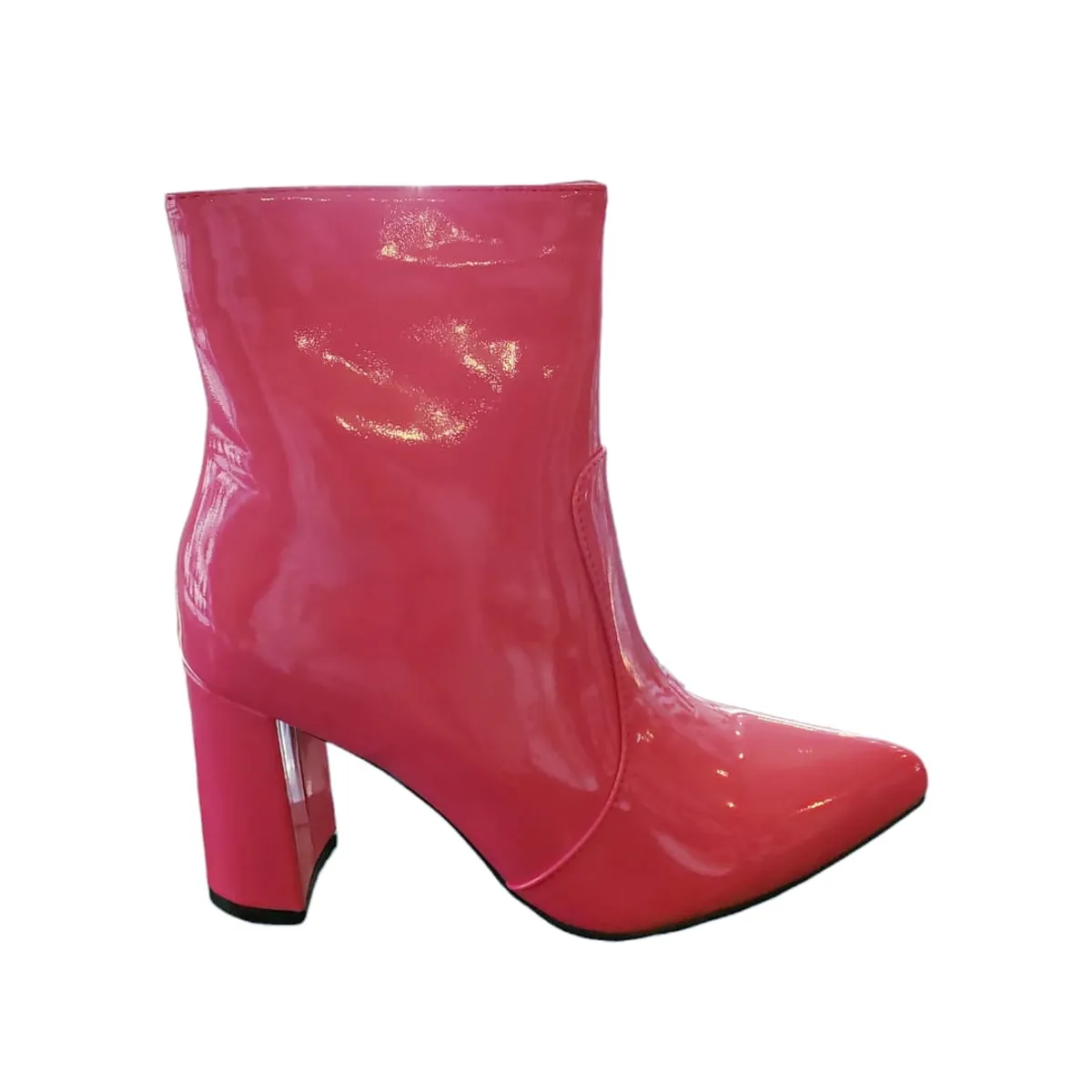 HERIEL - Bota Fucsia Charol Taco Mujer