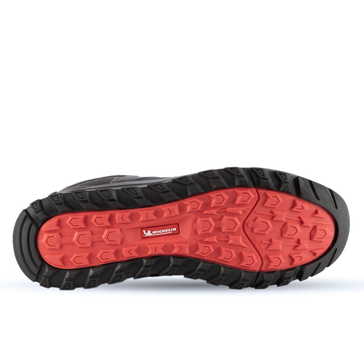 MICHELIN FOOTWEAR - Zapatilla Hiking Senderismo Hombre Negro Rojo Michelin Dr28