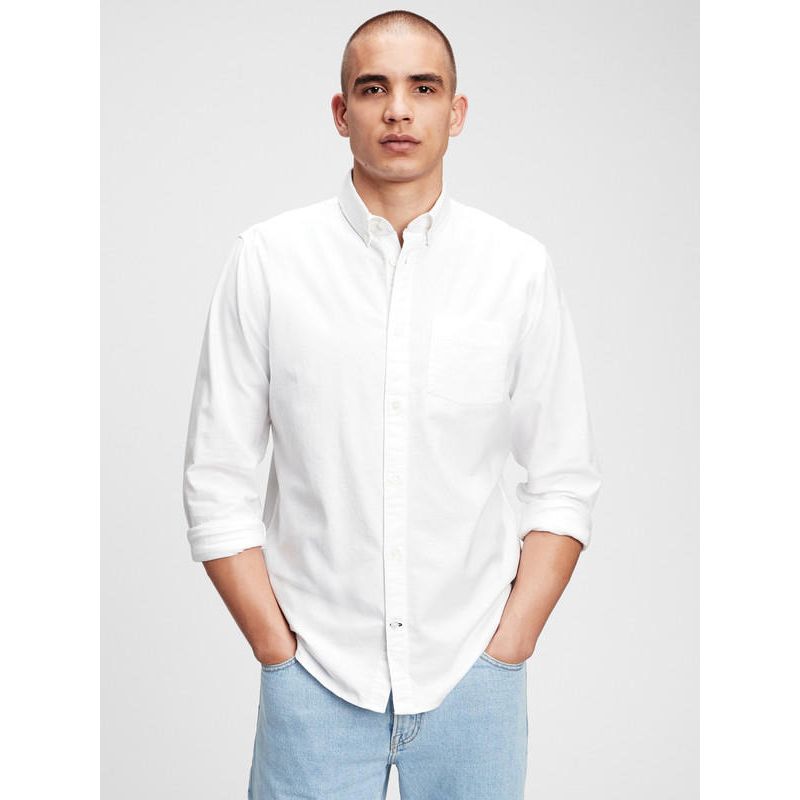 GAP - Camisa Oxford Blanco GAP_.