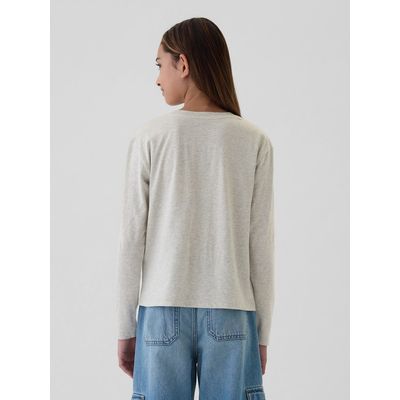 Imagen 2 del producto Polera Logo Manga Larga Niña Gris