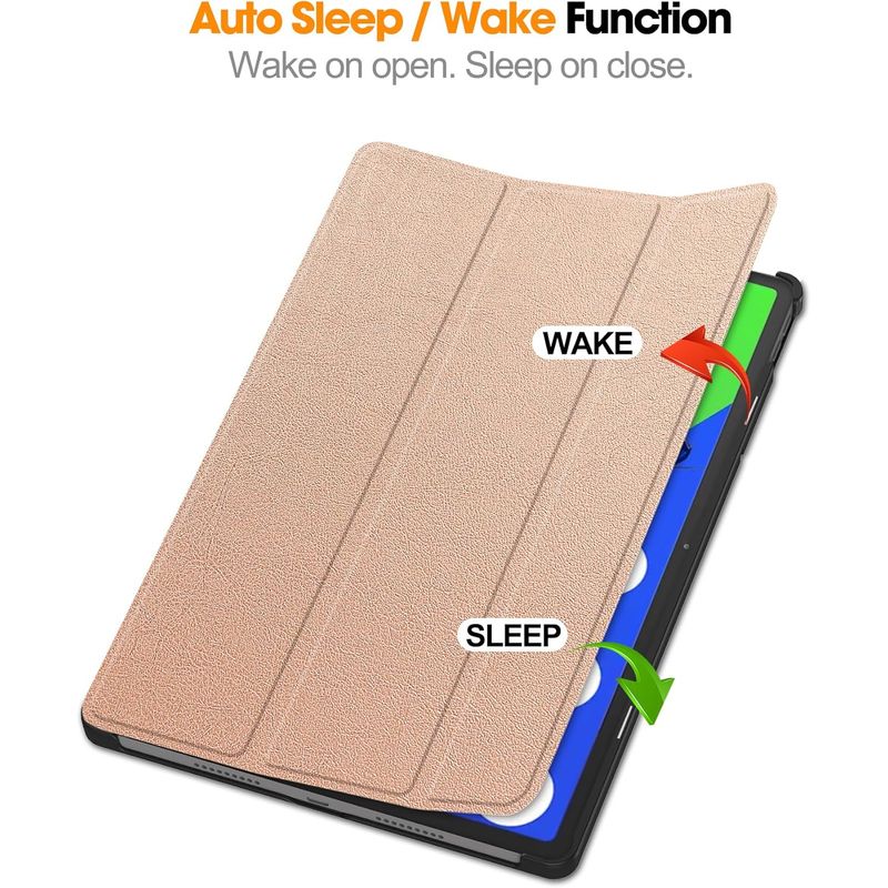 GENERICO - Funda Inteligente compatible con Lenovo Idea Tab Pro 12.7 Rosa Gold