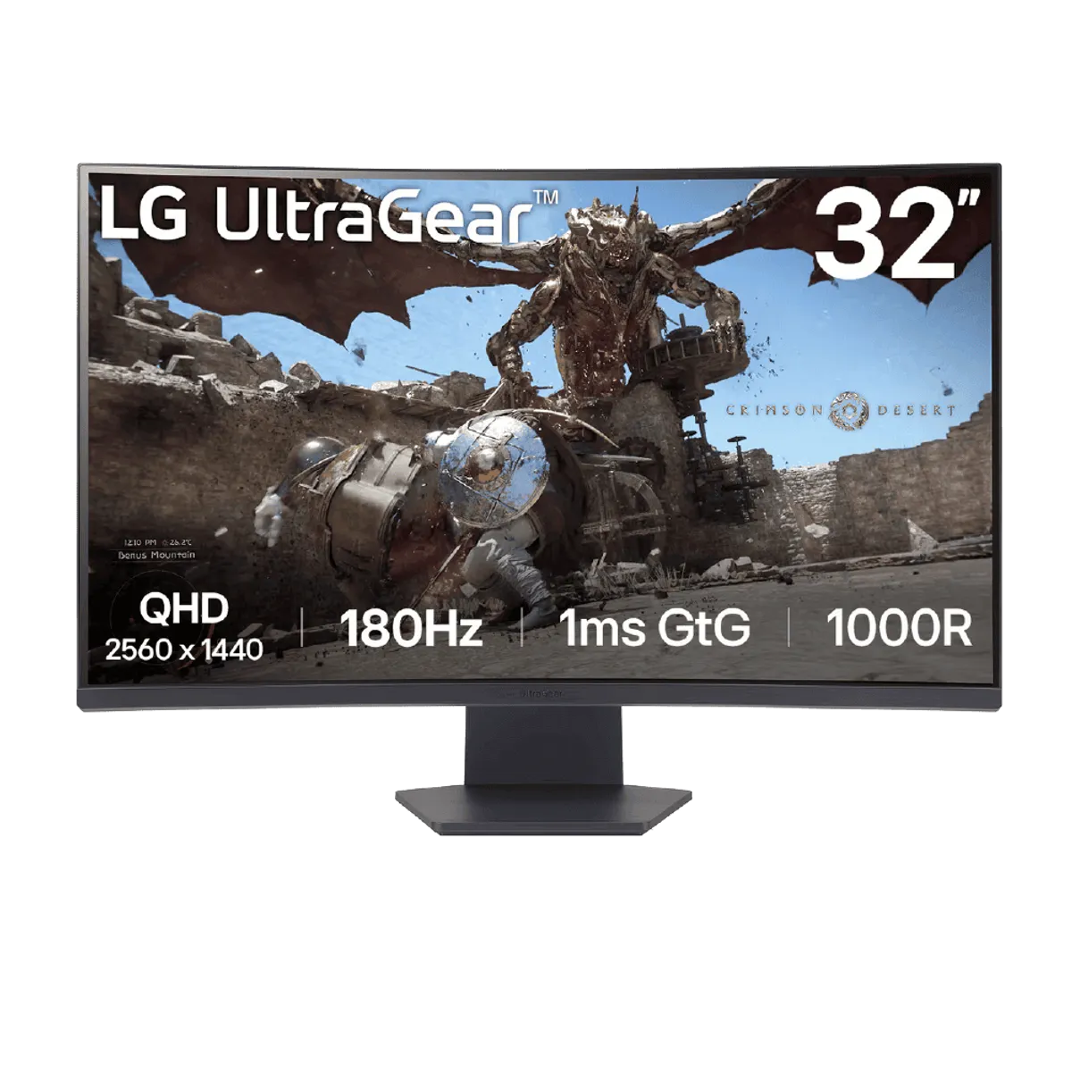 LG - Monitor Gamer Curvo LG Ultragear 32GS60QC-B 32 QHD VA 180hz 1ms