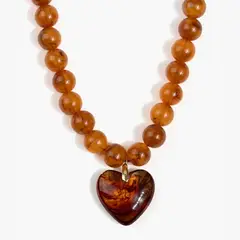 LOUNGE - Collar Mujer Borlas Corazón
