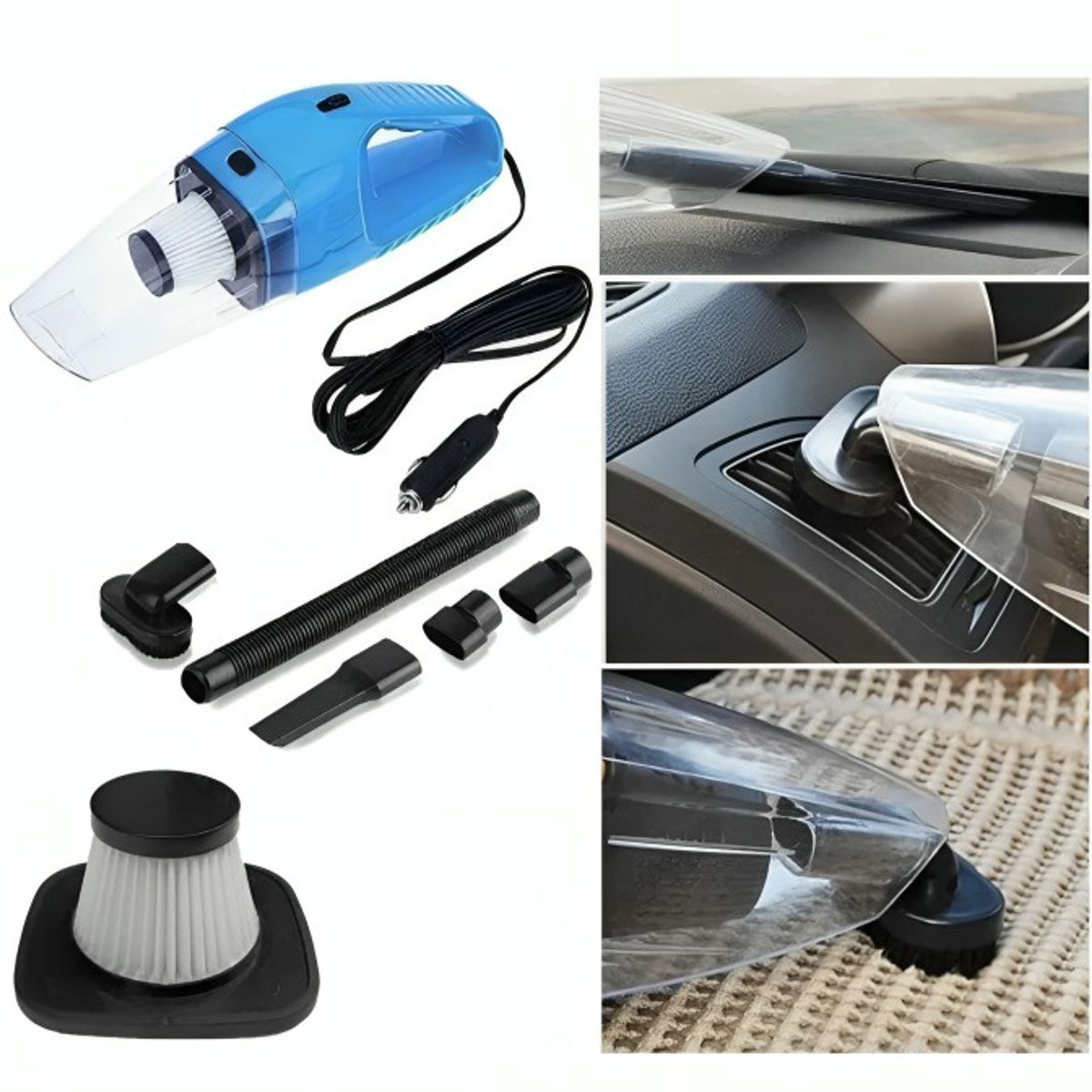 GENERICO - Aspiradora Portatil Para Automovil De 120W