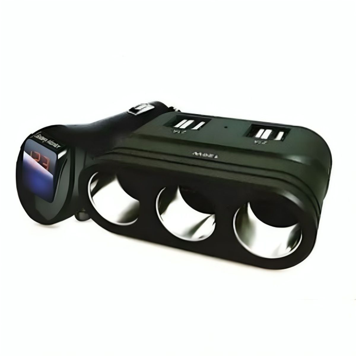 GENERICO - Adaptador Encendedor 3 Puertos De 12v/24v 120w y 4 Usb