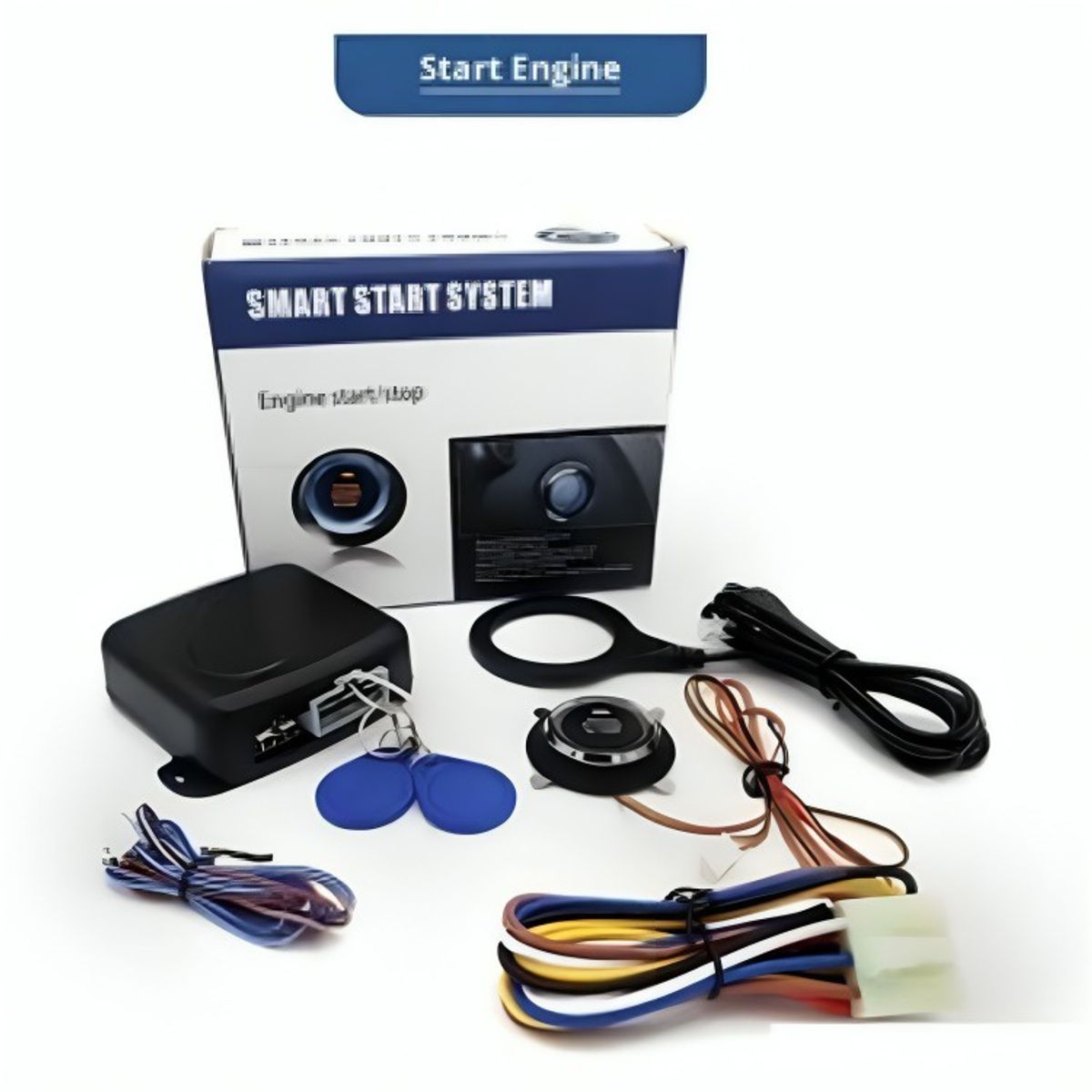 GENERICO - Botón de Parada de Arranque de Motor de Auto