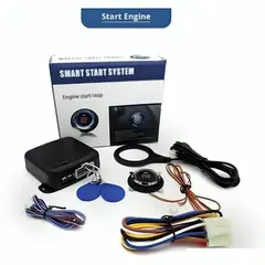 GENERICO - Botón de Parada de Arranque de Motor de Auto