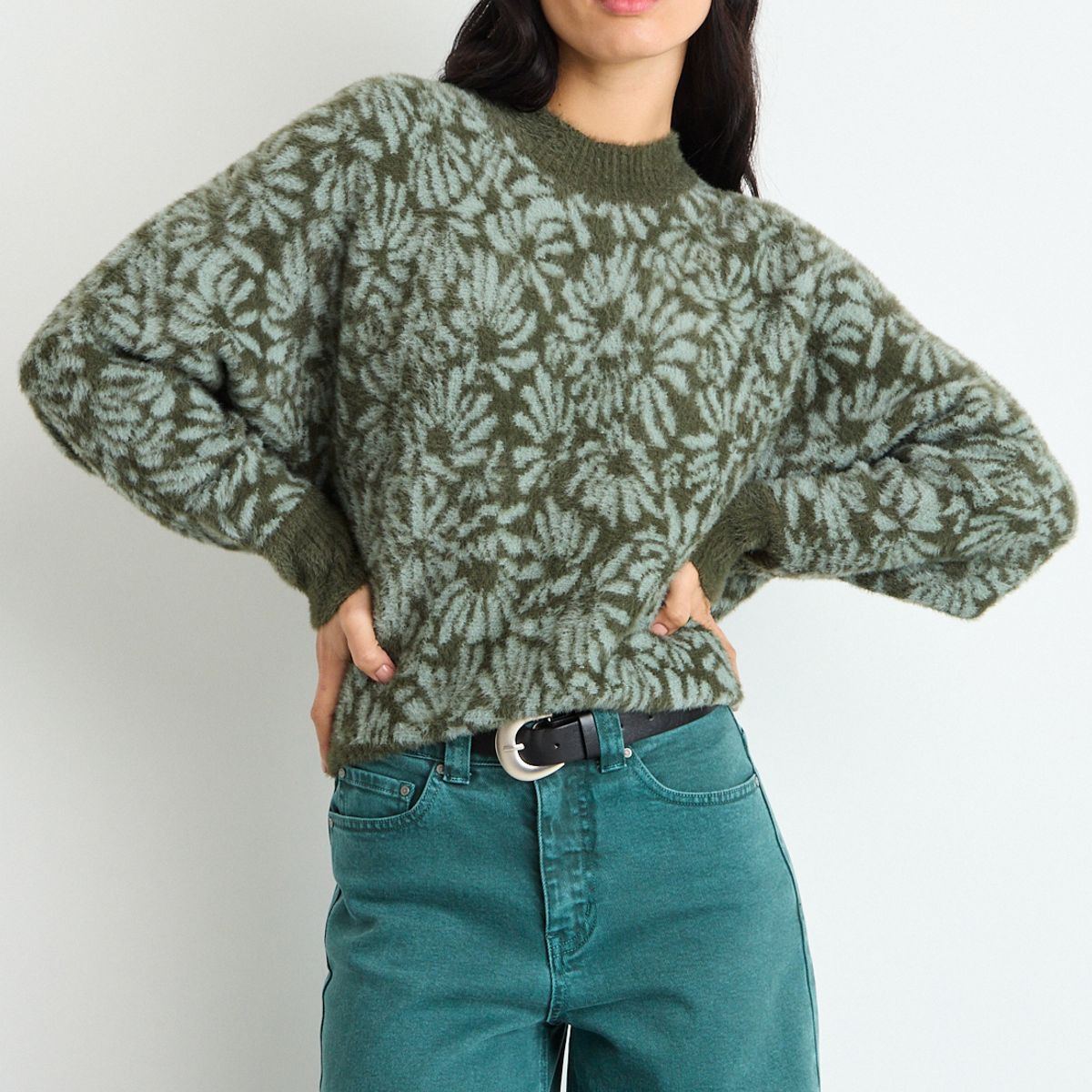 IO - Sweater Verde Musgo Mujer Io