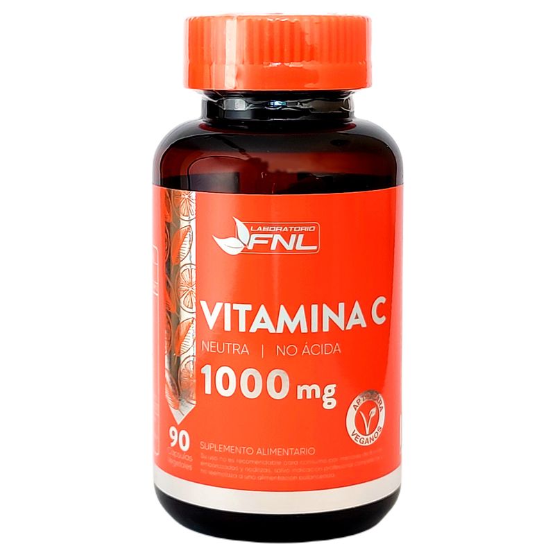 FNL - Vitamina C 1000 Mg No Ácida 90 Caps Vegana - Fnl