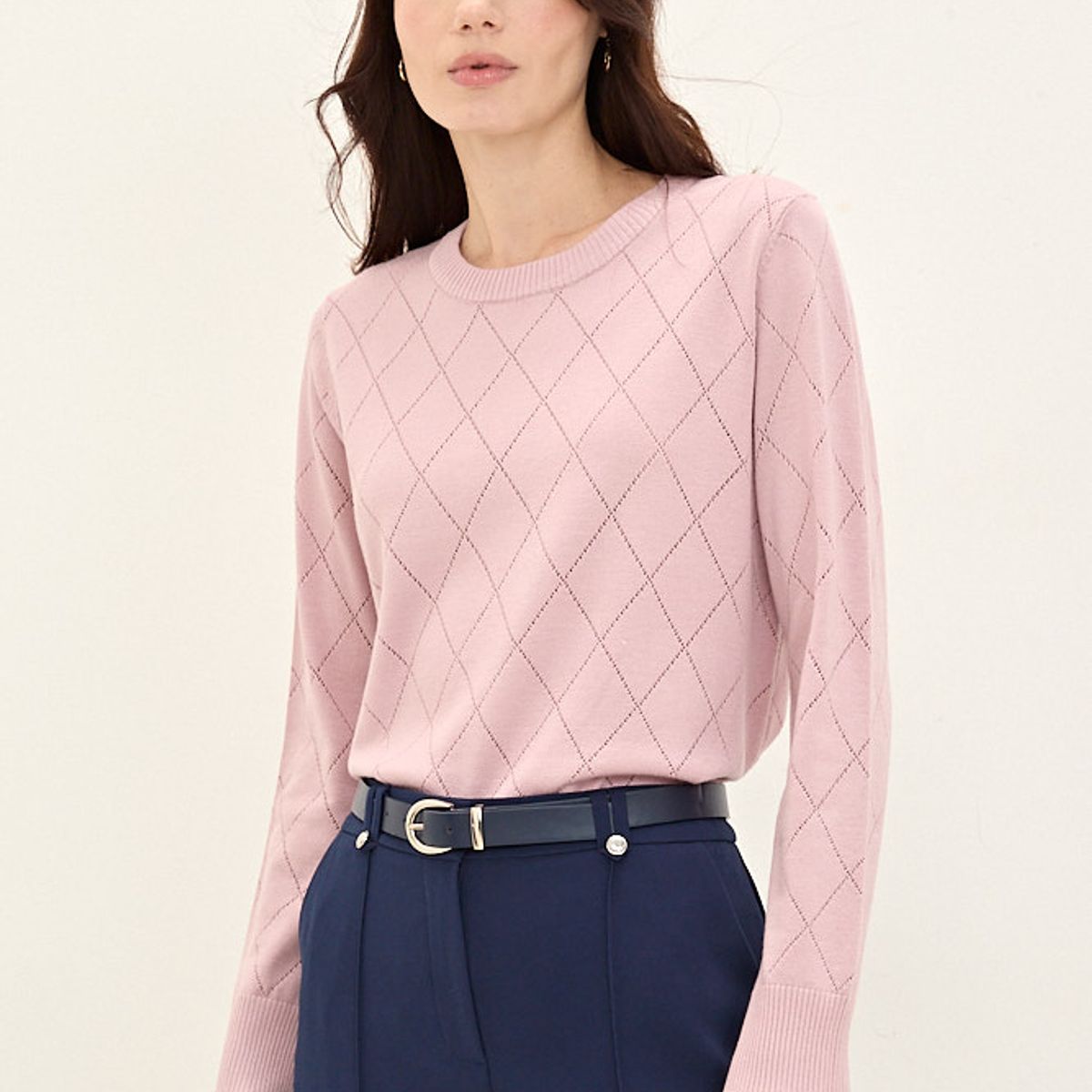 MA GRIFFE - Sweater Rosado Mujer Magriffe