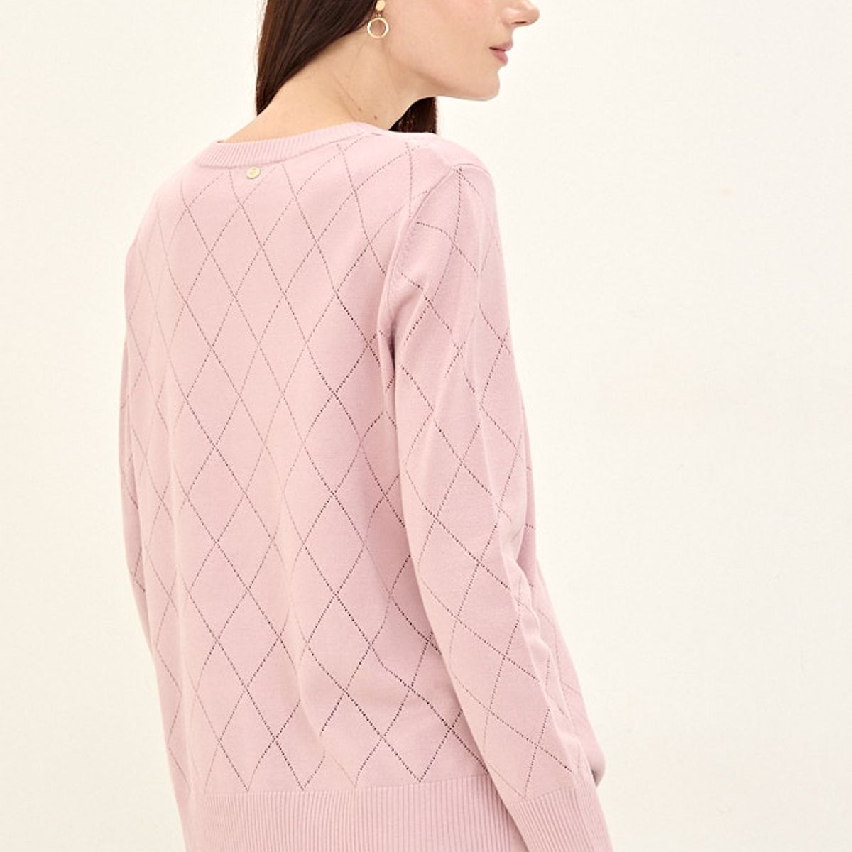 MA GRIFFE - Sweater Rosado Mujer Magriffe
