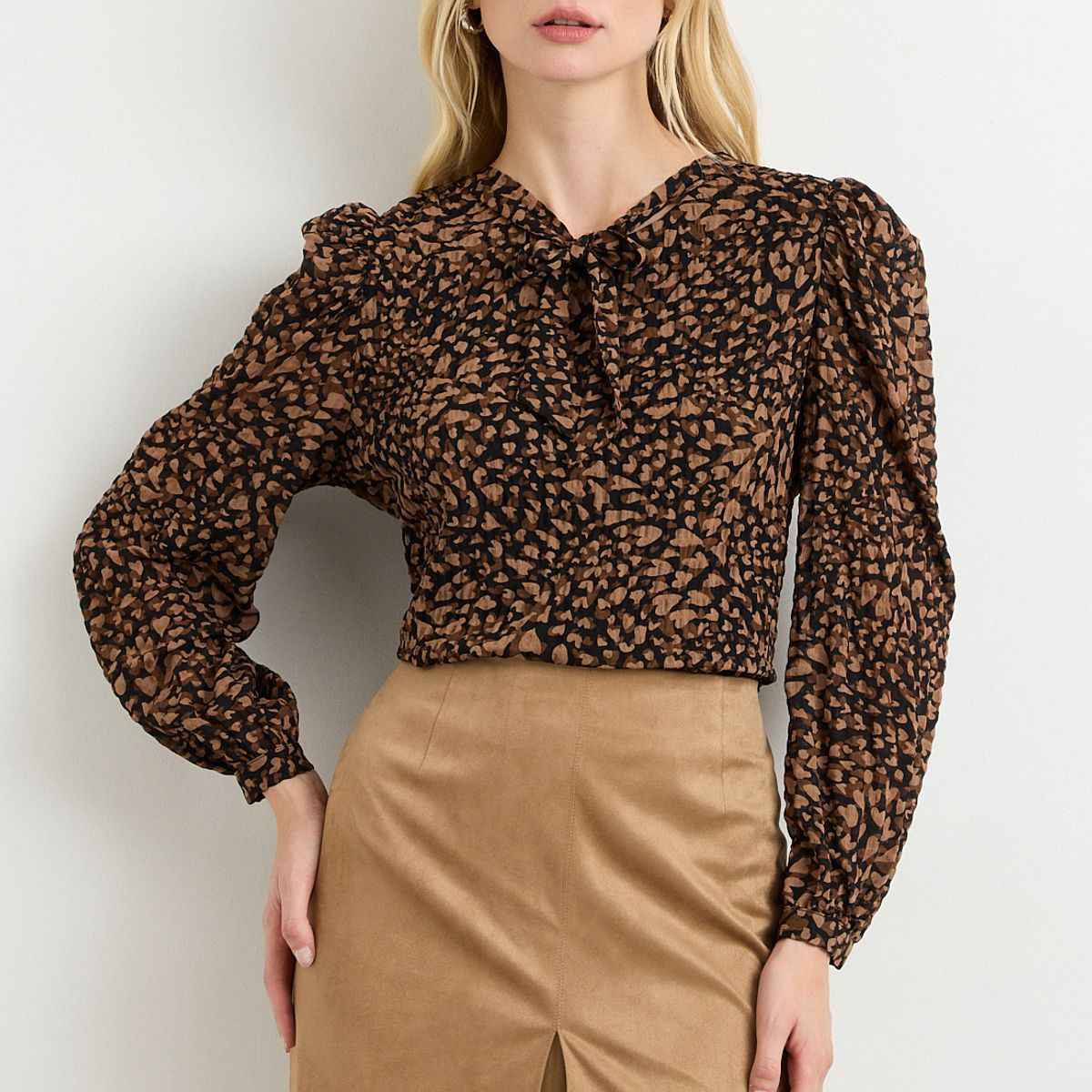ASH - Falda Larga Café Mujer Ash