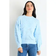 IO - Tejido Celeste Mujer