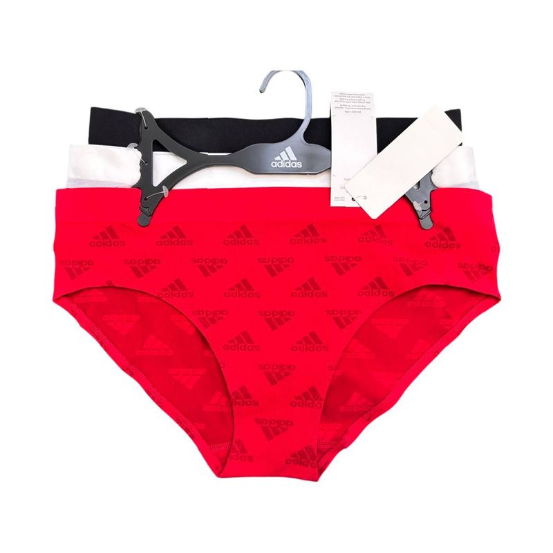ADIDAS - Pack 3 Piezas Bikini Adidas Negro-gris-rojo Talla XL