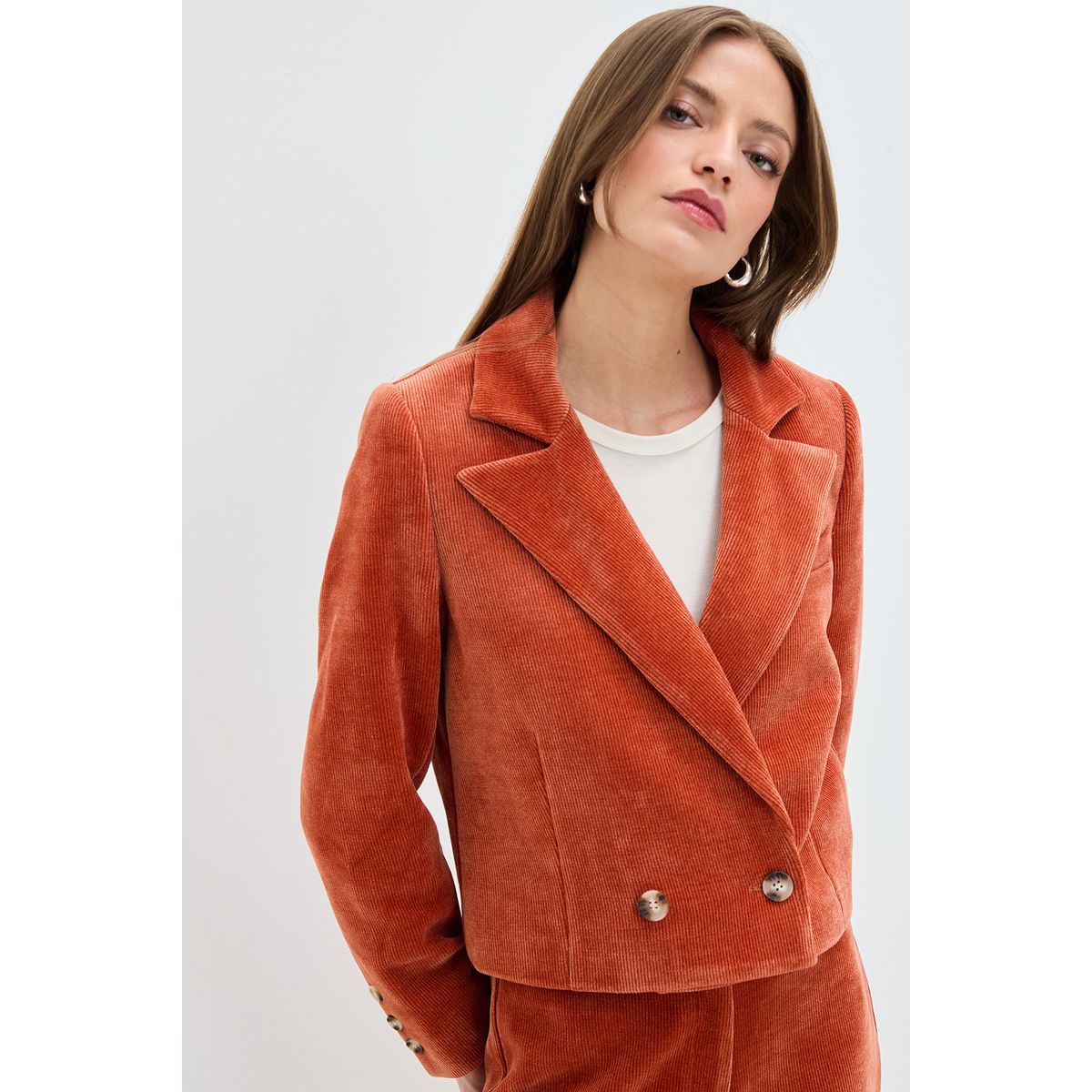 IO - Blazer Naranjo Mujer Io