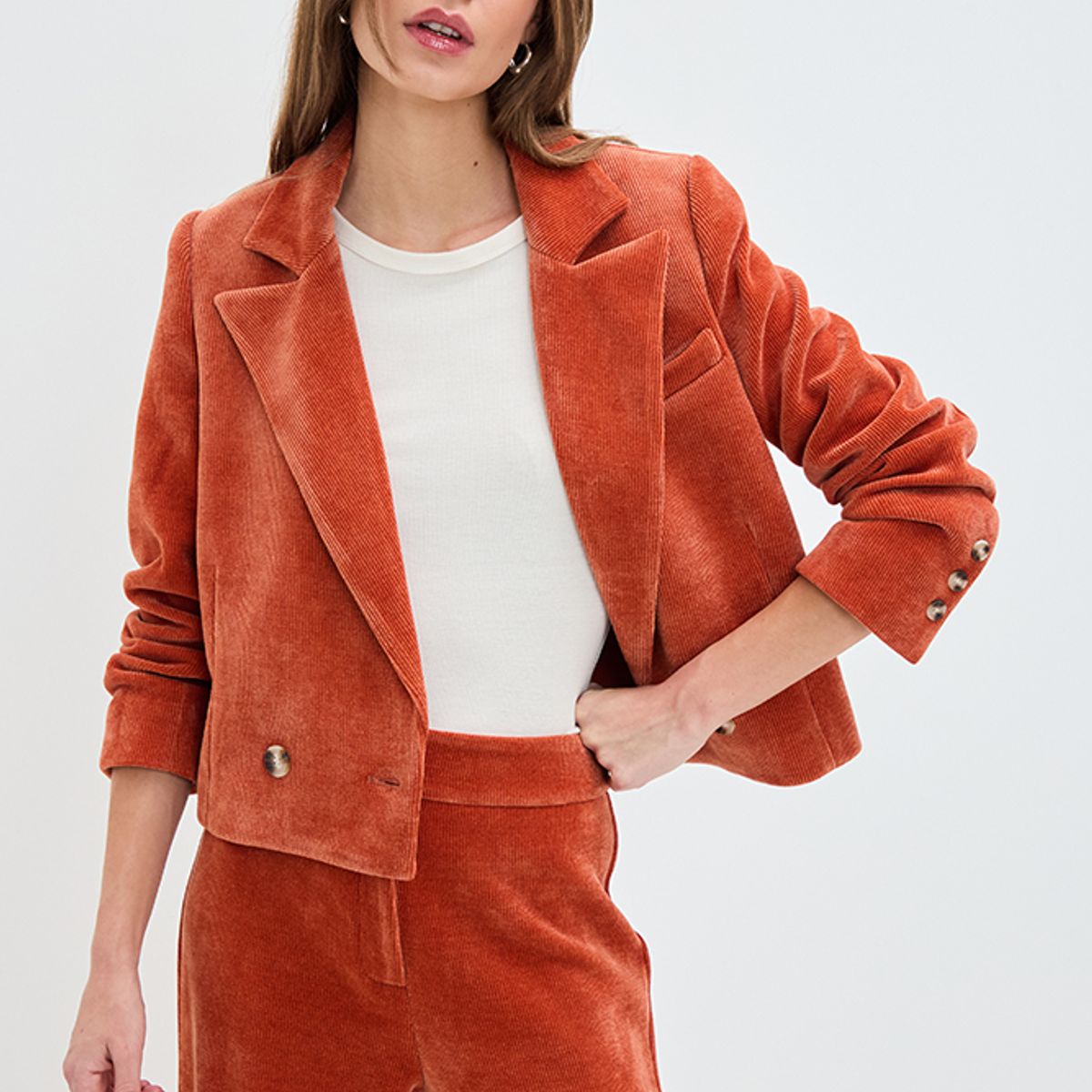 IO - Blazer Naranjo Mujer Io