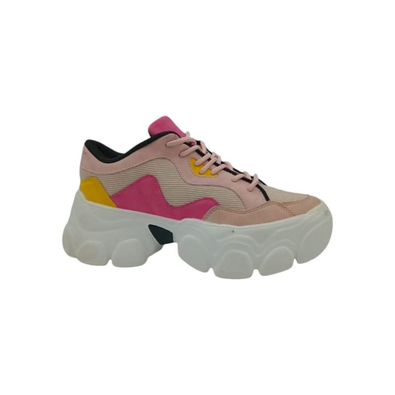 HERIEL - Zapatilla Rosa Plataforma.
