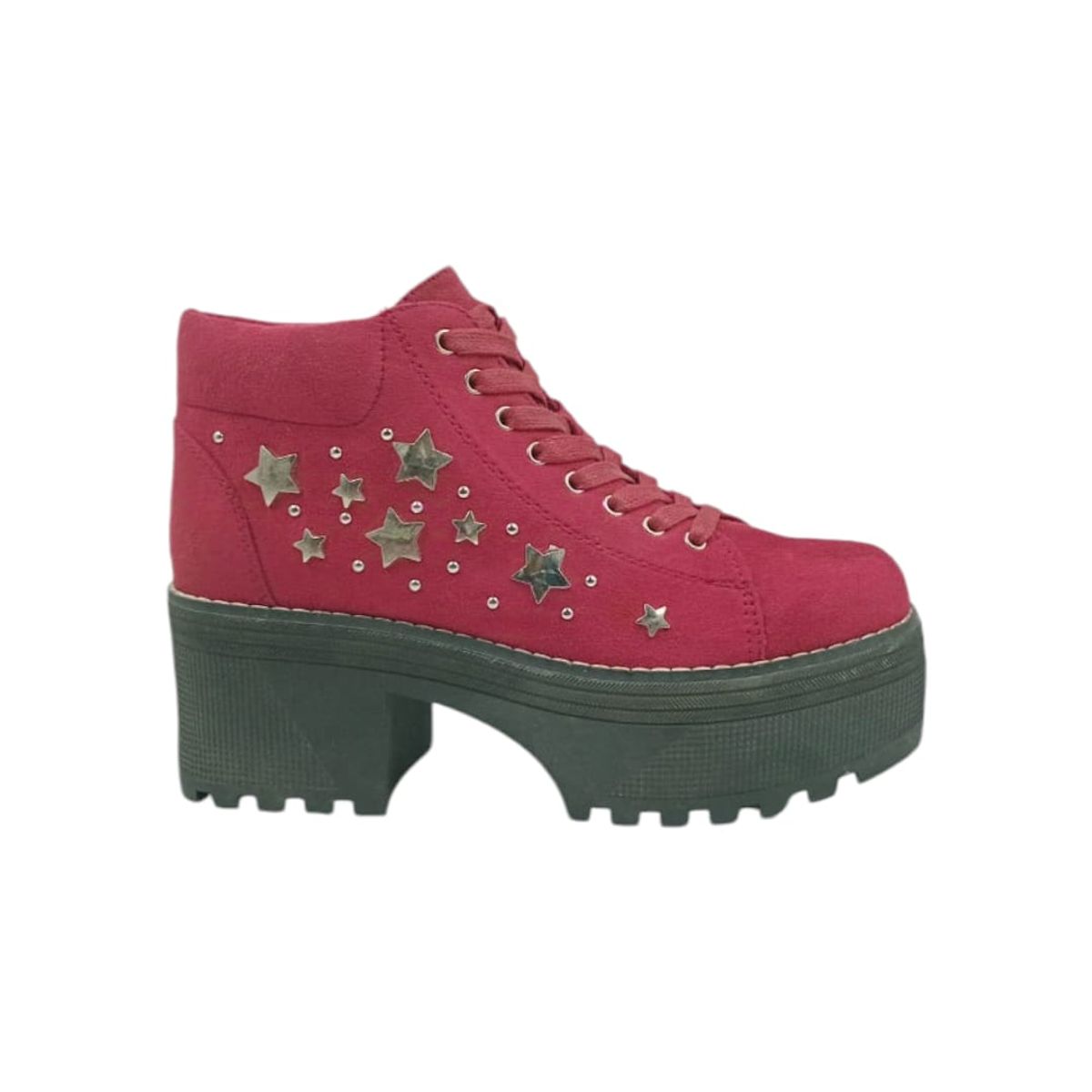 HERIEL - Botín Rojo Tachas Mujer