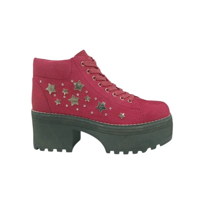 HERIEL - Botín Rojo Tachas Mujer