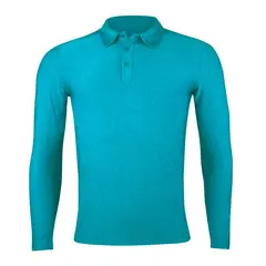 ANDESLAND OUTDOOR APPAREL - Polera Dry Fit Manga Larga Con Cuello Pale Calipso Hombre