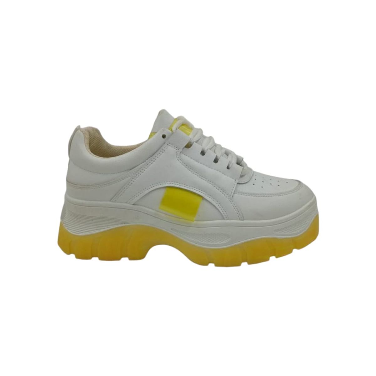 HERIEL - Zapatilla Blanca Plataforma Mujer