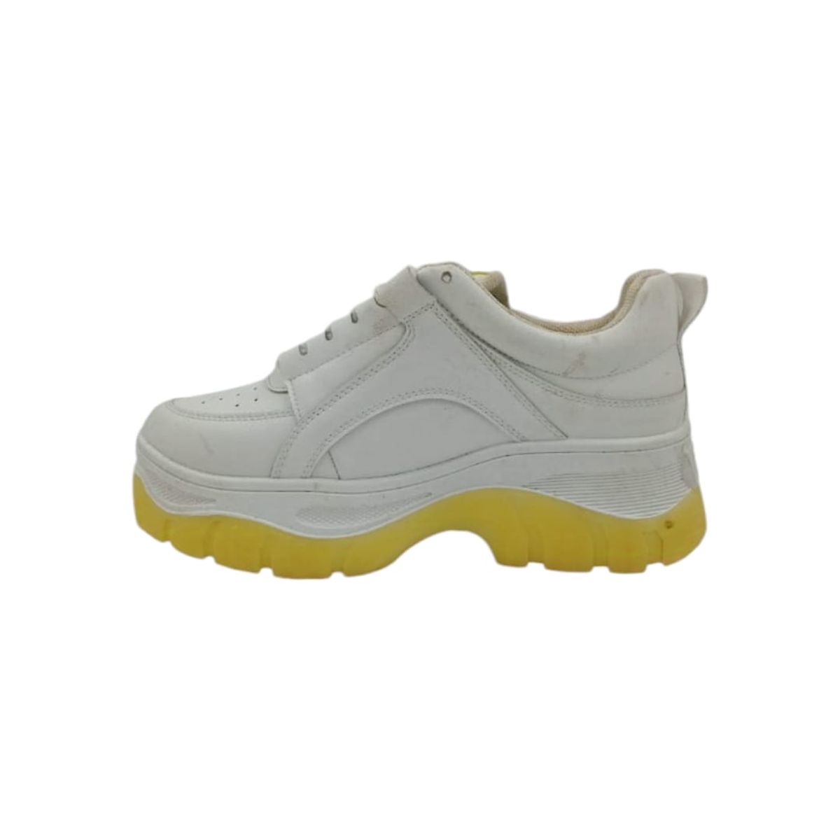 HERIEL - Zapatilla Blanca Plataforma Mujer