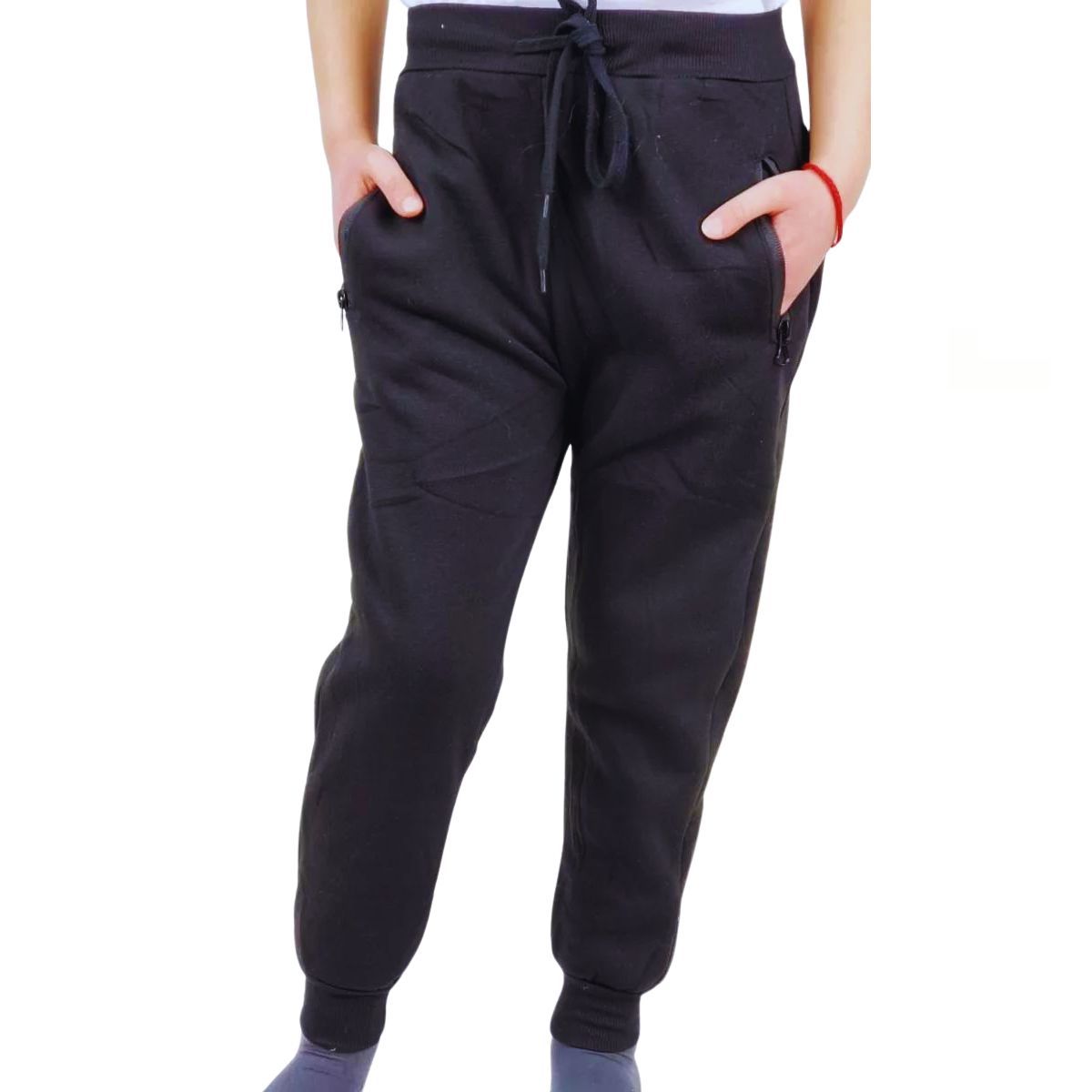 LIKE SHOP - Pantalón Unisex Buzo Juvenil Algodón Forro Polar Liso 693