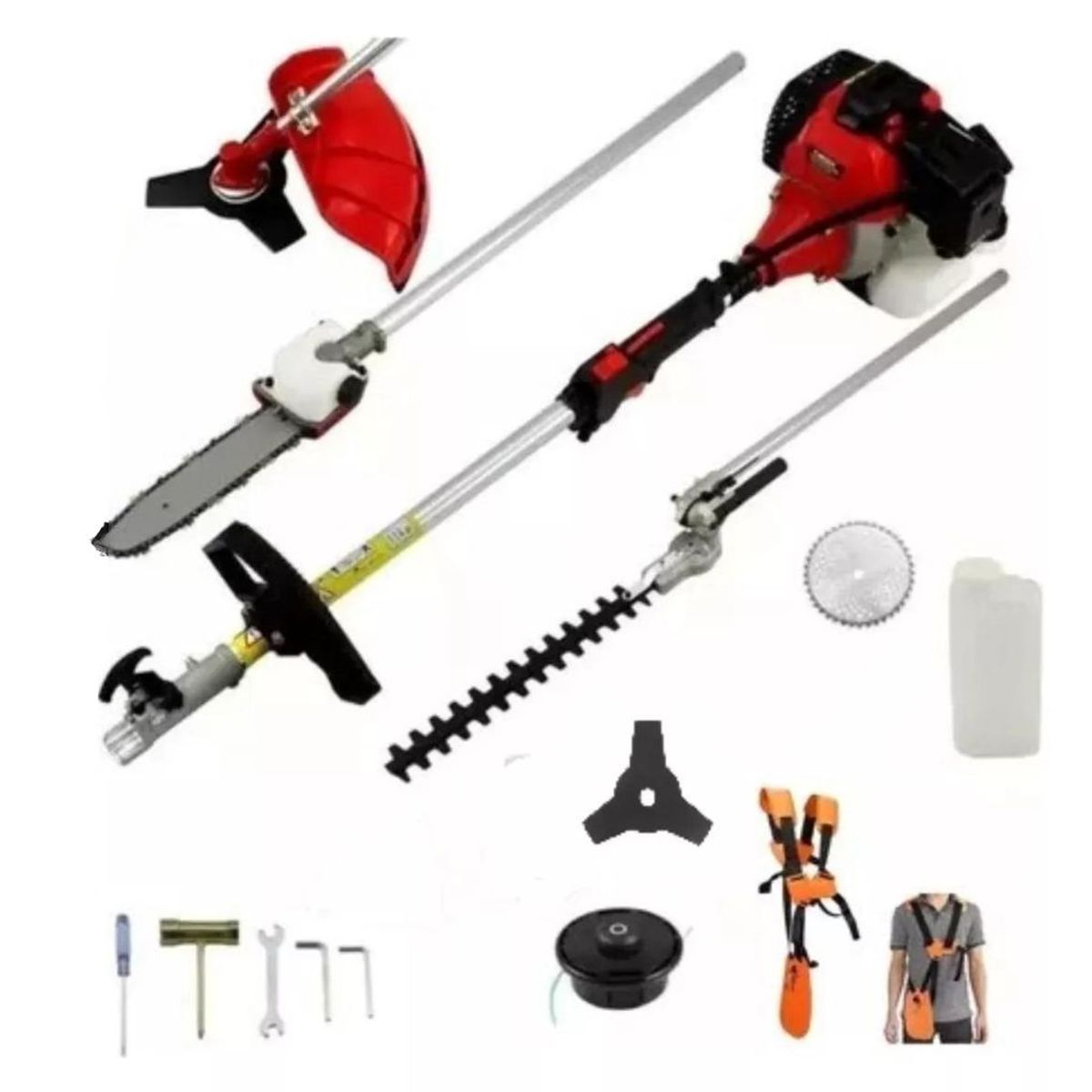 GENERICO - Desmalezadora Orilladora Multifuncional 6 en 1 - Profesional Japon.