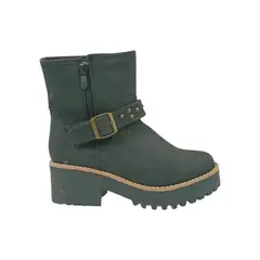 HERIEL - Bota Negra Taco Mujer.