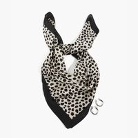 Set Pañuelo Y Aros Mujer Estampado Animal Print