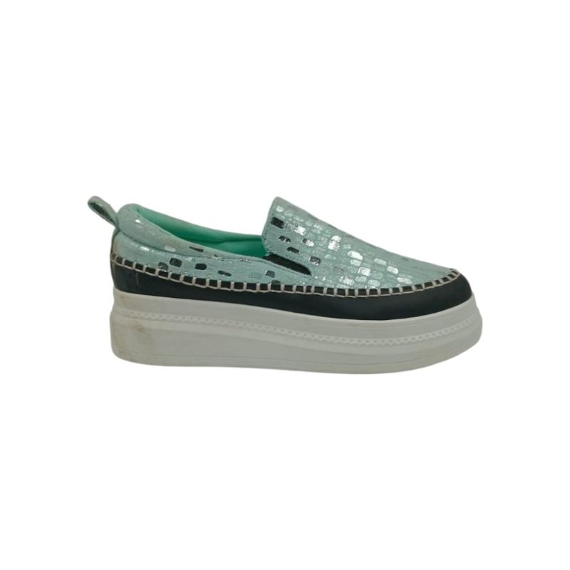 HERIEL - Zapatilla Verde Plataforma Mujer