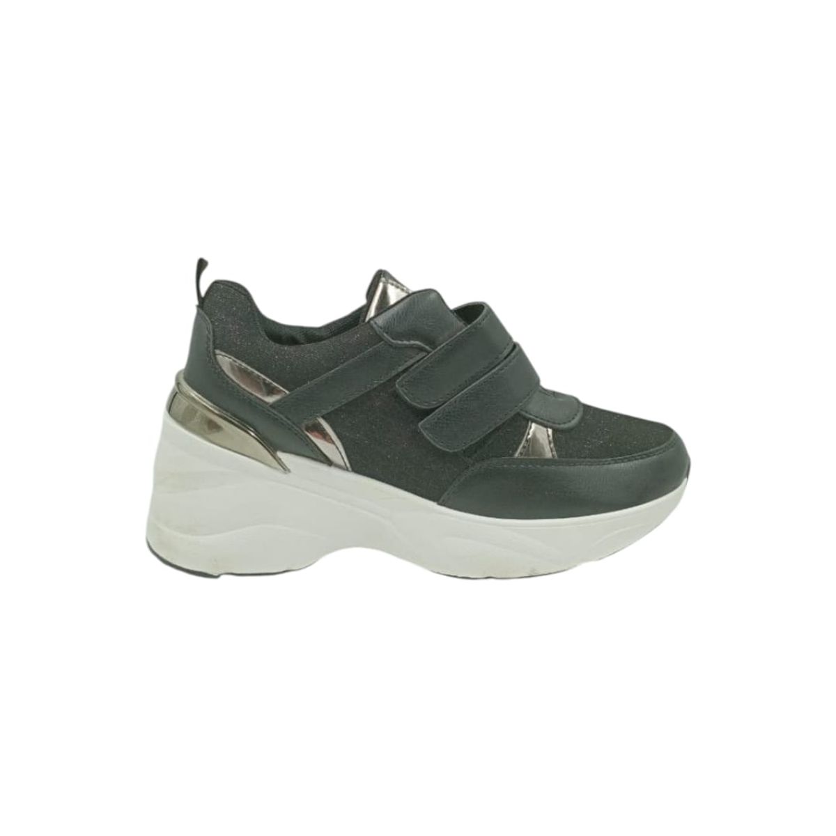 HERIEL - Zapatilla Negra Plataforma Mujer