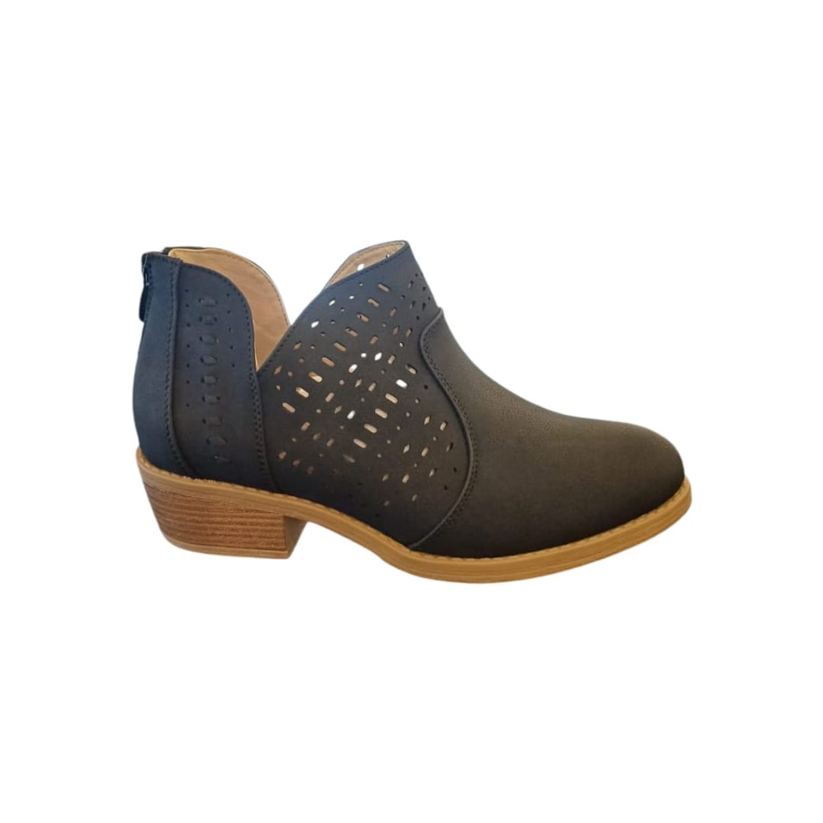 HERIEL - Botín Negro Perforado Mujer