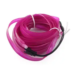 GENERICO - HILO TIRA LUZ NEON LED CON CONECTOR USB 12V 3 METROS PURPURA