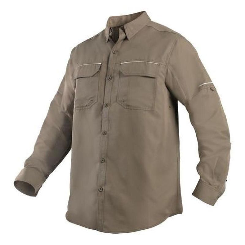 T-WORLD - Camisa Outdoor Trekking Protección Uv Ripstop Ml Hombre - Azul